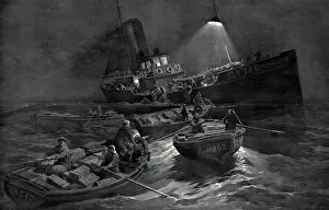 Fortunio Gallery: The Fishing Fleets in the North Sea: A Night Scene off the D