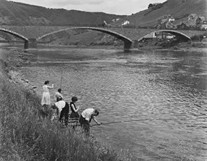 Moselle Prints: Fishing in Germany