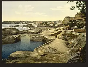 Fishing harbor, Biarritz, Pyrenees, France