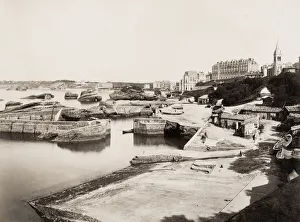Fishing harbour at Biarritz, France