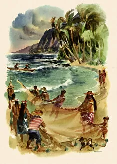 Haul Gallery: Fishing in Hawaii Date: 1950