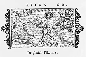 Crack Prints: Fishing through Ice / 1555