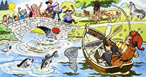Images Dated 14th September 2006: Fishing for the mayors hat