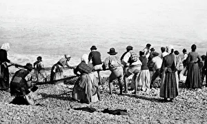 Menton Prints: Fishing, Menton, France, Victorian period