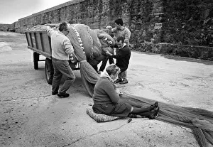 Fishing net cart, Bermeo, Spain
