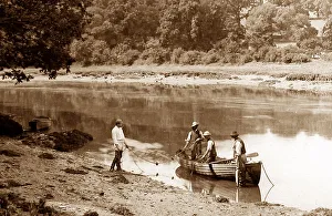 Dart Prints: Fishing on the River Dart, Devon