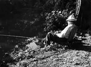 Fishing on the Riverbank