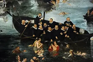 Amsterdam Prints: Fishing for Souls, 1614, by Adriaen Pietersz van de Venne (c