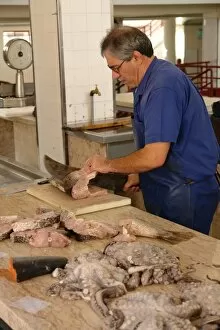 Chops Collection: Fishmonger, Mercado dos Lavradores, Funchal, Madeira
