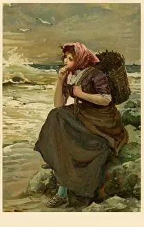 Pensive Prints: Fishwife on the seashore