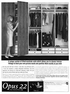 Wardrobe Prints: Fitted wardrobe advertisement, 1965