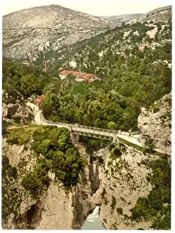 Fiume Prints: Fiume, Fiumiara Street, Croatia, Austro-Hungary