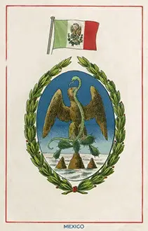 Talons Prints: The Flag and Arms of Mexico
