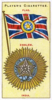 Emblems Prints: Flag and Emblem of British India