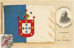 Guerra Gallery: Flag of Portugal and Abilio Manuel Guerra Junqueiro