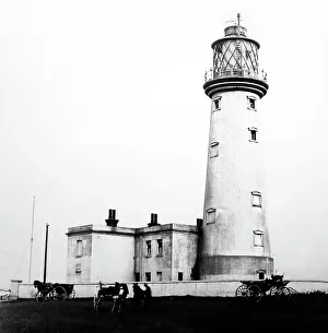 Flamborough Prints: Flamborough Head Lighthouse, Victorian period