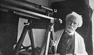 Flammarion and Telescope