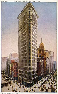Skyscraper Prints: The Flat Iron Building, New York City, NY, USA Date: 1906