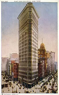 Images Dated 23rd April 2021: The Flat Iron Building, New York City, NY, USA Date: 1906