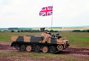 Flatbed version of the CVR(T) armoured fighting vehicle