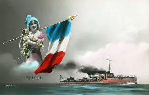 Marianne Prints: Flaulx - a French Naval battleship