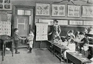 Fleet Road School, Hampstead, London - Learning the Alphabet