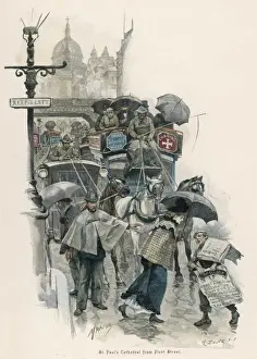 Fleet St in the Rain