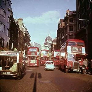 Buses Collection: Fleet Street 1960S