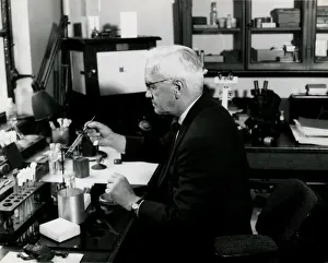 Fleming in his Lab 1952
