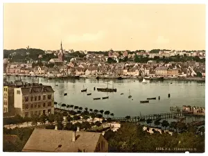 Flensburg Prints: Flensburg, view from Ballastberg, II. Schleswig-Holstein, G