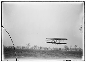 Flight 85: Orville in flight over treetops, covering a dista Flight 85: Orville in flight over treetops, covering a dista