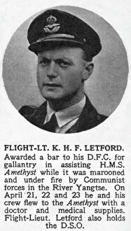 Francis Collection: Flight Lieutenant K. H. F Letford, DFO