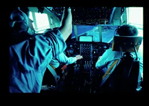 Indian Gallery: Flight simulator in use, RAF Lyneham, Wiltshire