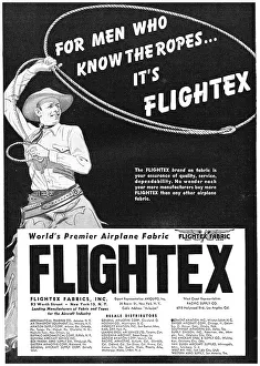 Fabrics Prints: Flightex Aircraft Fabrics 1948