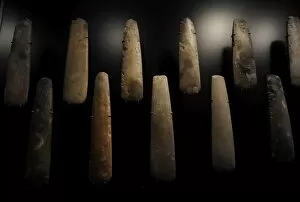 Flint Collection: Flint axes for sacrifice. Sigersdal Mose. C. 3500 BC