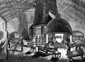 Flint Prints: Flint Glass Furnace