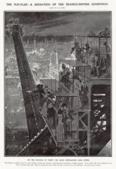 Amusements Prints: Flip-Flap ride at the Franco-British Exhibition 1908