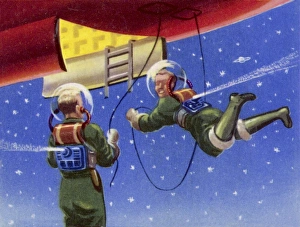 Science Fiction Collection: Floating in Space