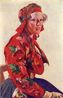 Anders Gallery: A Floda Girl in traditional costume - Sweden