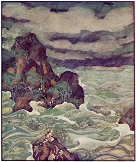 Noahs Prints: The Flood by Edmund Dulac