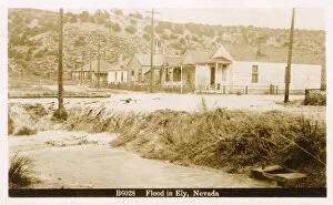 Nevada Collection: Flood in Ely, White Pine County, Nevada, USA