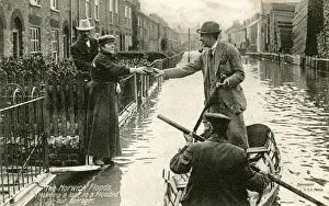 Handing Prints: Flood Relief, Norwich, Norfolk