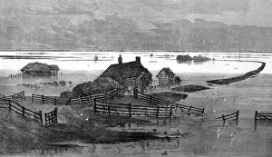 Drowned Prints: The flooded fens around the Coffer Dam. Farmland drowned in