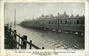 The Flooded Midland Railway, Bedford, England