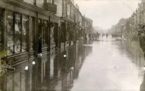 Flooded Prints: Flooded Street, Great Yarmouth, Norfolk