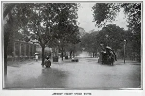 Flooding Prints: Flooding of Calcutta streets