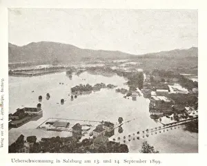 Under Water Prints: Flooding at Salzburg, Austria