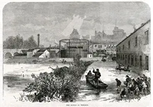 Floods Prints: Floods at Windsor 1869