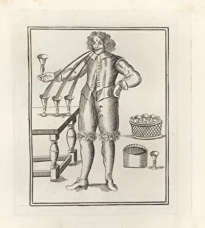 17th Century Prints: Floram Marchand, the Water Spouter, 17th century