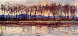 Glow Prints: Florence - Banks of the River Arno in the evening light